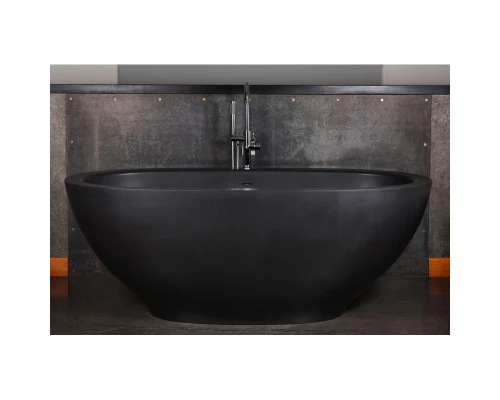 Ванна из материала SilkStone 180x90 см графит PAA Dolce VADOS/0