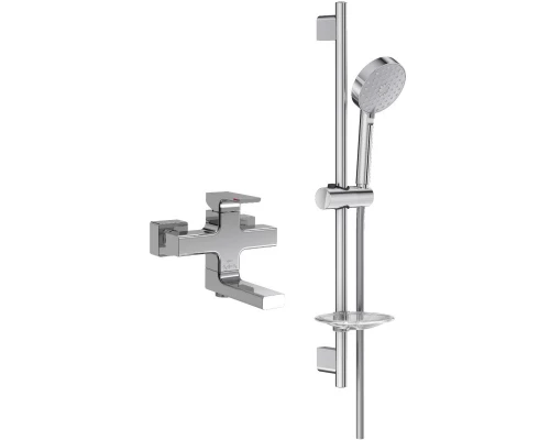 Смеситель для ванны Jacob Delafon Strayt E45370-CP + E99898RU-CP