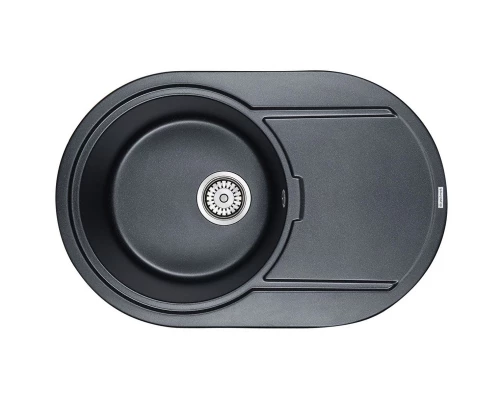 Кухонная мойка Paulmark Fittich черный металлик PM317650-BLM