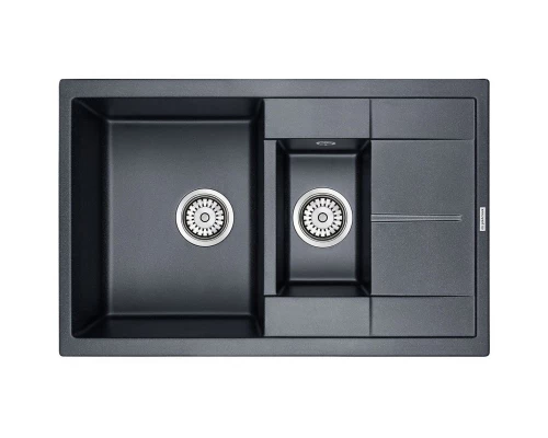 Кухонная мойка Paulmark Feste черный металлик PM237850-BLM