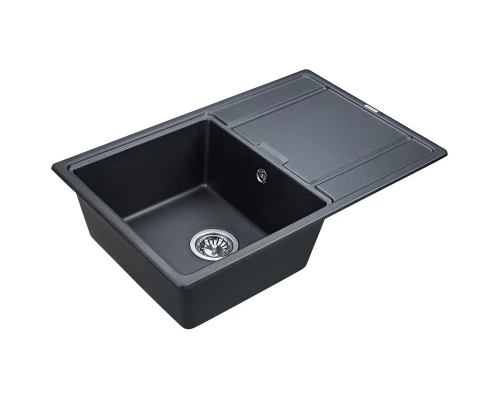 Кухонная мойка Paulmark Flugen черный металлик PM217850-BLM