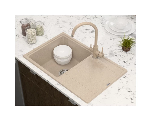 Кухонная мойка Paulmark Flugen песочный PM217850-QU