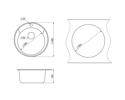 Кухонная мойка Paulmark Gelegen шампань PM404800-CH