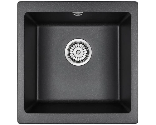 Кухонная мойка Paulmark Brilon черный металлик PM104546-BLM