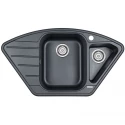 Кухонная мойка Paulmark Wiese черный металлик PM529050-BLM Кухонная мойка Paulmark Wiese черный металлик PM529050-BLM