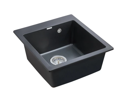 Кухонная мойка Paulmark Zemar черный металлик PM104651-BLM