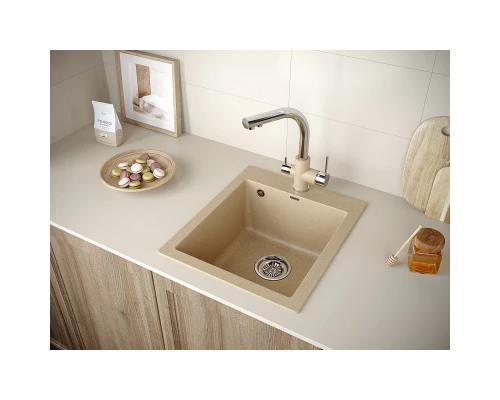 Кухонная мойка Paulmark Leer песочный PM104249-QU