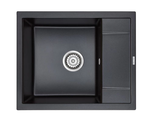 Кухонная мойка Paulmark Optimum черный металлик PM216050-BLM