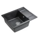 Кухонная мойка Paulmark Optimum черный металлик PM216050-BLM
