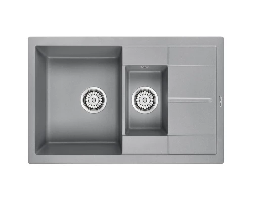 Кухонная мойка Paulmark Feste серый металлик PM237850-GRM