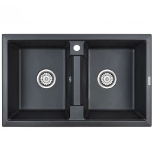 Кухонная мойка Paulmark Zwilling черный металлик PM238150-BLM