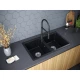 Кухонная мойка Paulmark Zwilling черный металлик PM238150-BLM