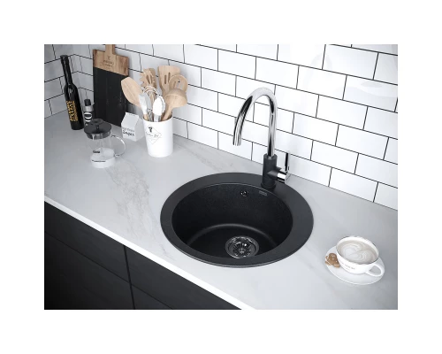 Кухонная мойка Paulmark Gelegen черный металлик PM404800-BLM