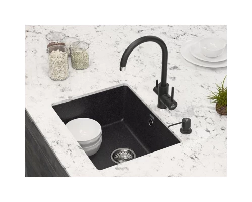 Кухонная мойка Paulmark Gera черный металлик PM205546-BLM