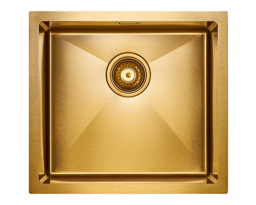 Кухонная мойка Paulmark Weser золотой матовый PM804844-BG