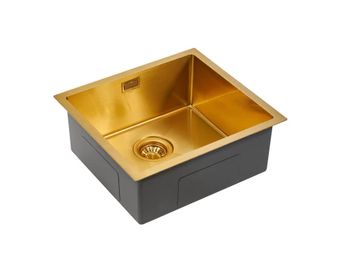 Кухонная мойка Paulmark Weser золотой матовый PM804844-BG