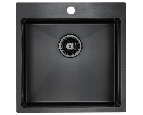 Кухонная мойка Paulmark Velten вороненая сталь PM905151-GM