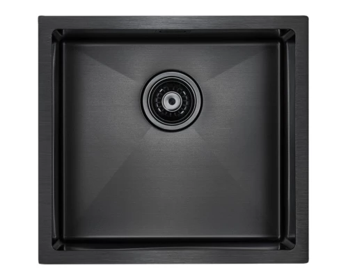 Кухонная мойка Paulmark Weser вороненая сталь PM804844-GM