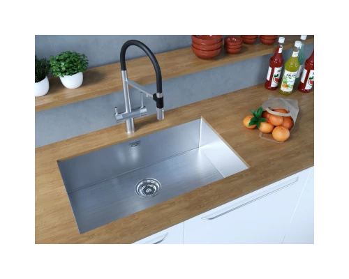 Кухонная мойка Paulmark Koher нержавеющая сталь PM807444-BS