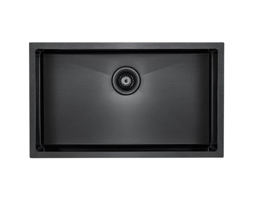 Кухонная мойка Paulmark Koher вороненая сталь PM807444-GM