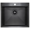 Кухонная мойка Paulmark Isar вороненая сталь PM805951-GM