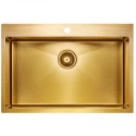 Кухонная мойка Paulmark Saar золотой матовый PM807551-BG Кухонная мойка Paulmark Saar золотой матовый PM807551-BG