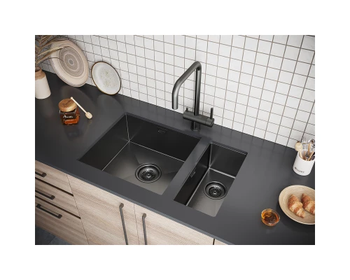 Кухонная мойка Paulmark Klein вороненая сталь PM202344-GM