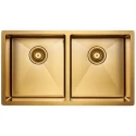 Кухонная мойка Paulmark Dopplet золотой матовый PM507844-BG Кухонная мойка Paulmark Dopplet золотой матовый PM507844-BG