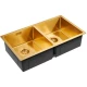 Кухонная мойка Paulmark Dopplet золотой матовый PM507844-BG