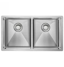 Кухонная мойка Paulmark Dopplet нержавеющая сталь PM507844-BS