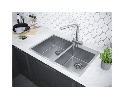 Кухонная мойка Paulmark Berman нержавеющая сталь PM517851-BS