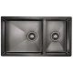 Кухонная мойка Paulmark Osser вороненая сталь PM527844-GM