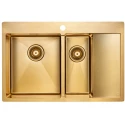 Кухонная мойка Paulmark Union золотой матовый PM537851-BGL