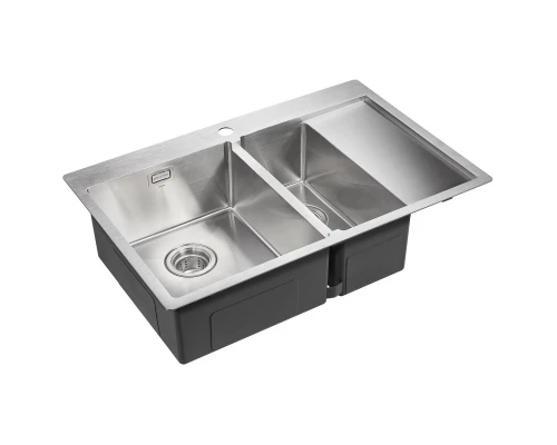 Кухонная мойка Paulmark Union нержавеющая сталь PM537851-BSL