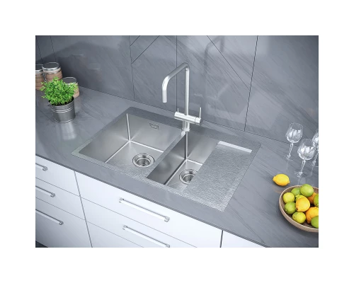 Кухонная мойка Paulmark Union нержавеющая сталь PM537851-BSL