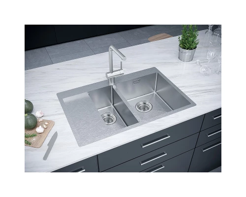 Кухонная мойка Paulmark Union нержавеющая сталь PM537851-BSR