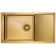 Кухонная мойка Paulmark Platte золотой матовый  PM807844-BG