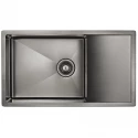 Кухонная мойка Paulmark Platte вороненая сталь PM807844-GM