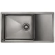 Кухонная мойка Paulmark Platte вороненая сталь PM807844-GM