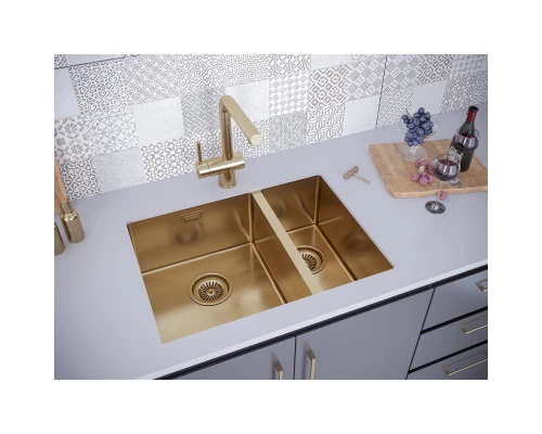 Кухонная мойка Paulmark Annex золотой матовый PM545944-BGL