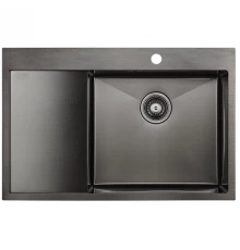 Кухонная мойка Paulmark Atlan вороненая сталь PM217851-GMR