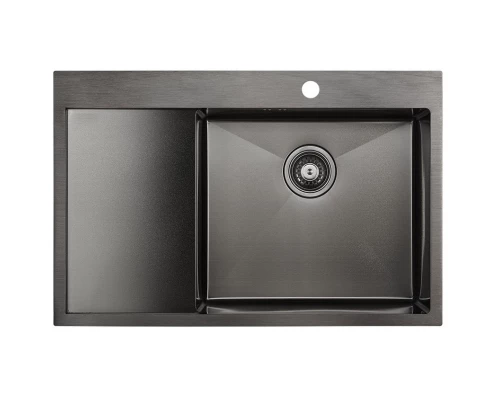 Кухонная мойка Paulmark Atlan вороненая сталь PM217851-GMR