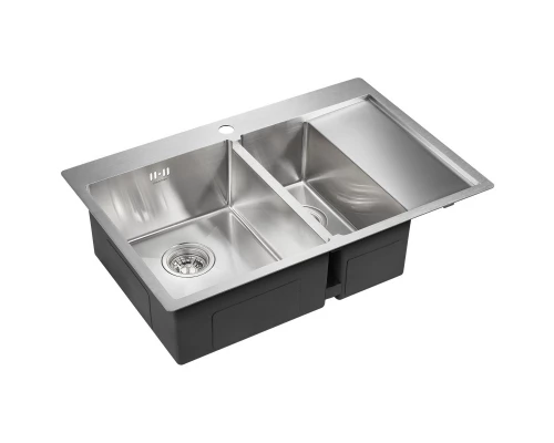 Кухонная мойка Paulmark Liga нержавеющая сталь PM227851-BSL