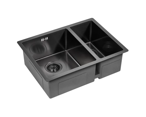 Кухонная мойка Paulmark Zusat вороненая сталь PM225944-GML