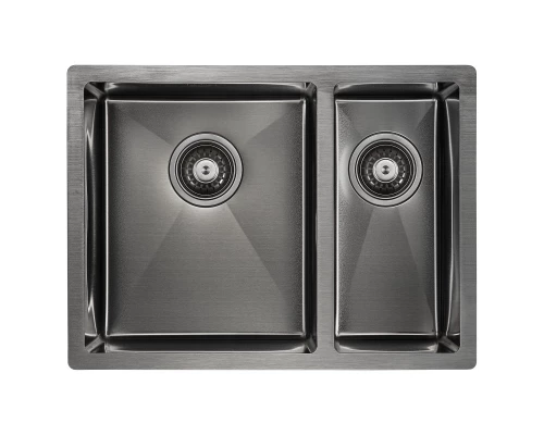 Кухонная мойка Paulmark Zusat вороненая сталь PM225944-GML