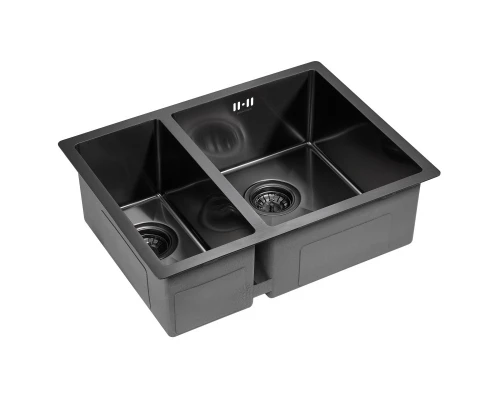 Кухонная мойка Paulmark Zusat вороненая сталь PM225944-GMR
