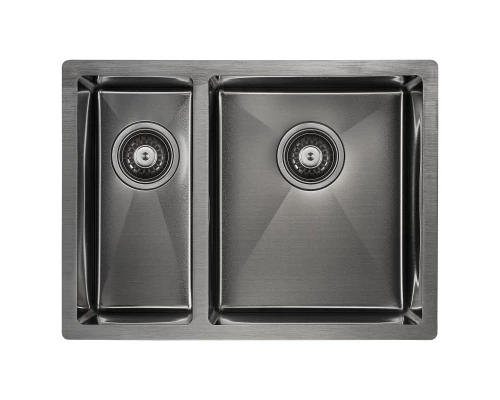 Кухонная мойка Paulmark Zusat вороненая сталь PM225944-GMR