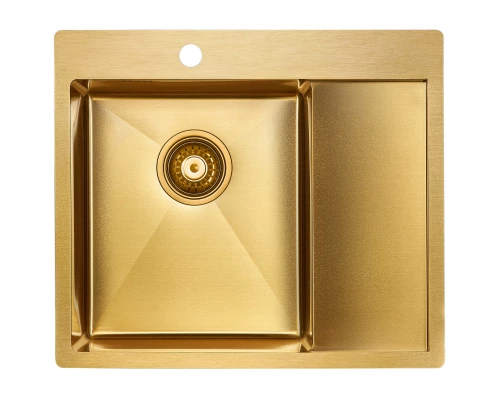 Кухонная мойка Paulmark Flank золотой матовый PM225951-BGL