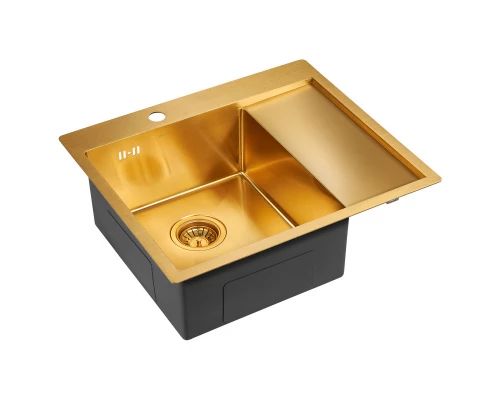 Кухонная мойка Paulmark Flank золотой матовый PM225951-BGL