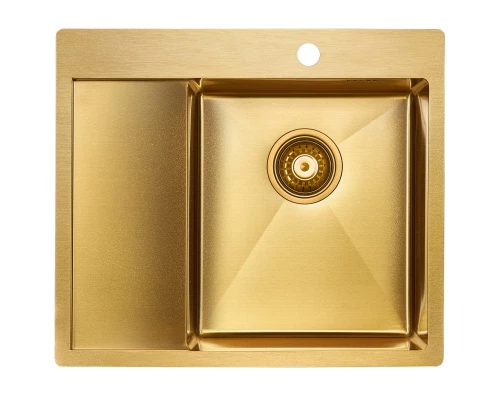 Кухонная мойка Paulmark Flank золотой матовый PM225951-BGR